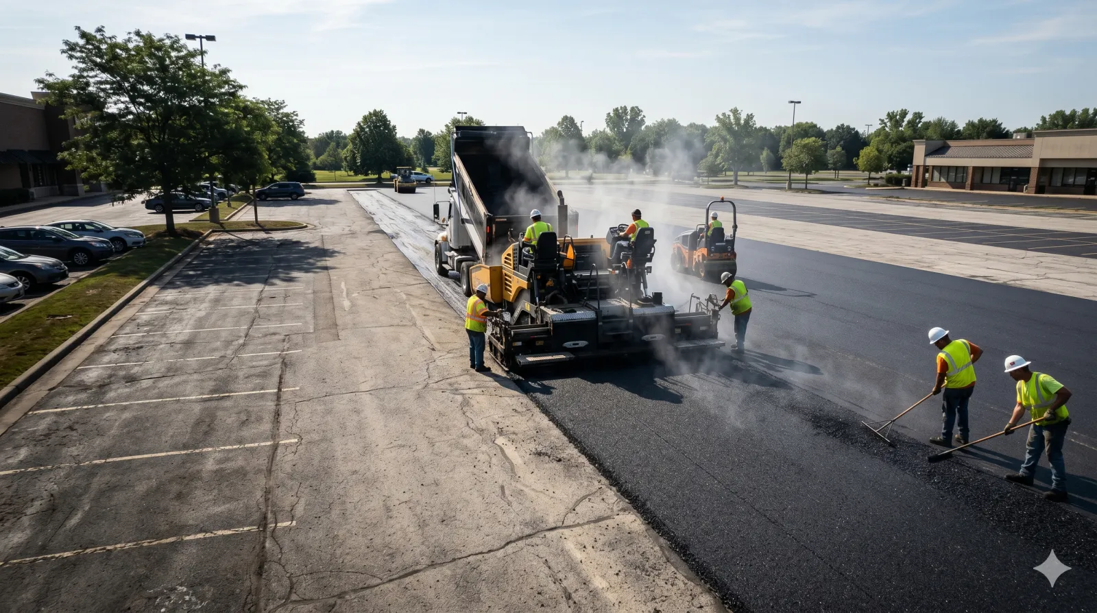 Milling and resurfacing work in West Texas