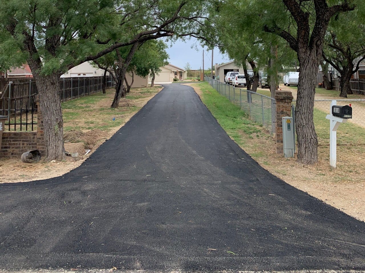 Residential driveway paving, after